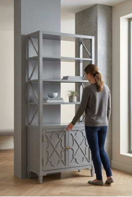 Armadio Libri Armadi Scaffale Casa di campagna Soggiorno Ufficio Sala da pranzo
