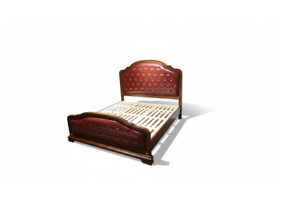 Letto imbottito design di lusso per hotel matrimoniale in pelle 180x200cm.