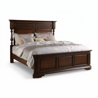 Letto in legno Letto Matrimoniale Vera Legno Camera da letto Hotel 180x200cm Nuovo Letti Nuovi