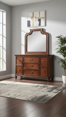 Mobile Sideboard Mobile Sideboards Soggiorno Moderno Madia Specchio 2 pezzi.