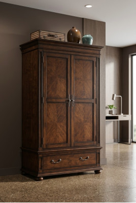 Armadio in stile antico Antico armadi Legno vero Armadio stile Gründerzeit Marrone Vero