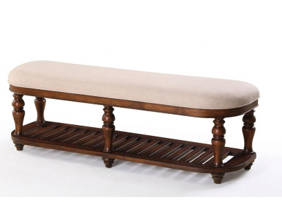 Sgabello Poggiapiedi Piede Mobili Casa Panchine Sedia Pelle Beige Design Tessuto