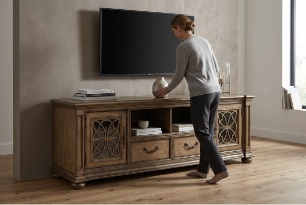 rtv design credenza TV in legno basso tavolino di lusso mobiletto armadio Gründerzeit