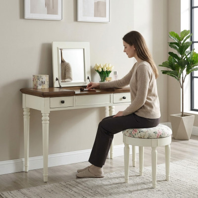 Tavolino trucco specchio lusso console comò camera da letto consolle in legno nuova
