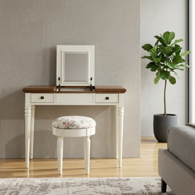 Tavolino trucco specchio lusso console comò camera da letto consolle in legno nuova