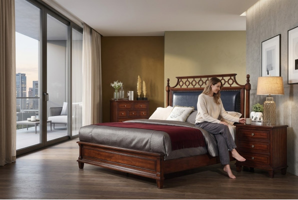 Designer Mobili Italiani Letto Matrimoniale Camera da Letto 180x200cm Nuovi Letti in Pelle