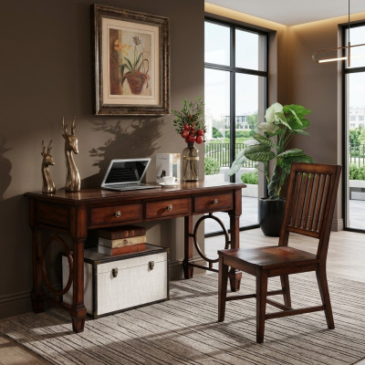 Scrive 2 pezzi set arredamento ufficio scrivania legno design mobile armadio computer