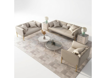 Divano in pelle design 3 posti set divani couch relax in italiano.