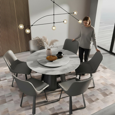Set di sedie Gruppo di sedie per hotel con rivestimento 6x Gruppi di sedie in acciaio inossidabile