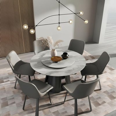 Set di sedie Gruppo di sedie per hotel con rivestimento 6x Gruppi di sedie in acciaio inossidabile