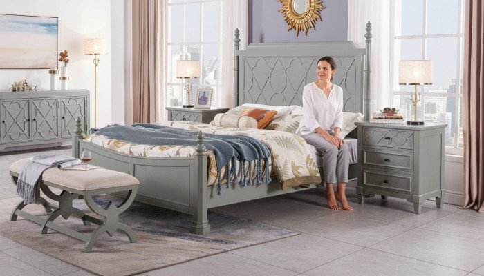Classico letto 2x comodino 3 pezzi. Set camera da letto Letti di lusso nuovi 150x200 Nuovi