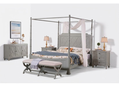 Camera da letto set completo stile country moderno letto comodino 5 pezzi. Nuovo