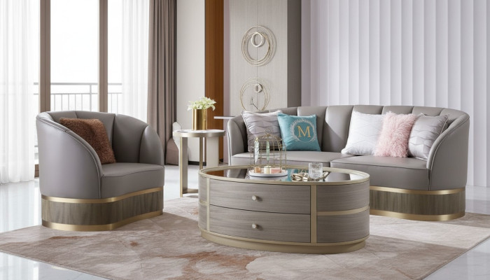 Poltrona Sedia Designer Imbottita Relax Tessuto Pelle Lounge Club Monoposto Nuova