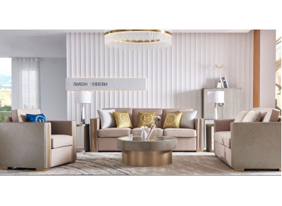 Set di poltrone per divano Imbottiture 311 posti Design divani divani Tessuto Moderno Set