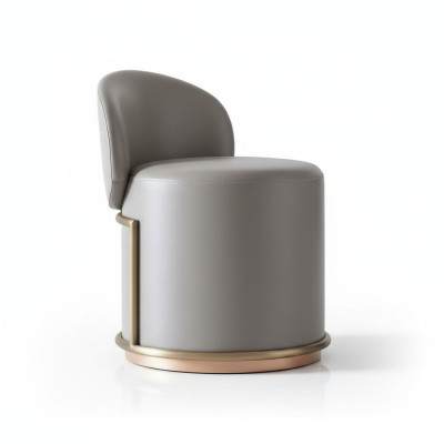 Sgabello Design Imbottito Pouf Pouf in Pelle Chaise Longue Pufa