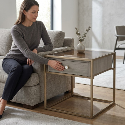 Mobili di lusso di design Comodino Tavolino Tavolo da salotto Stile italiano Mobili Consolle