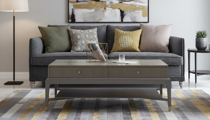 Tavolo classico Tavolino da salotto Tavolino di servizio Design Divano Soggiorno Legno
