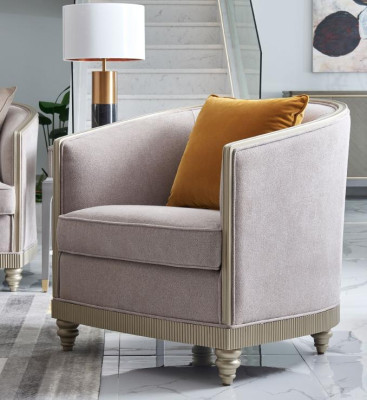 Divano da designer con sedute imbottite a 3 + 1 + 1 posti in tessuto beige, divano in velluto nuovo.