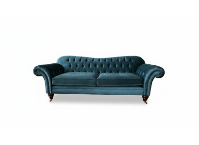 Divano di lusso tessile Chesterfield divano divani imbottiti grande set 3 posti.