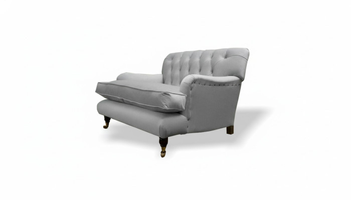 Chesterfield poltrona design TV divano divano Chesterfield tessuto nuovo.