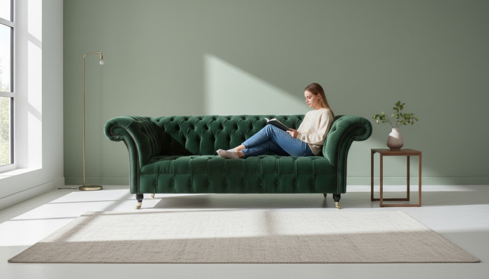 Chesterfield divani a 3 posti imbottiti divano divano suite Big Couchen