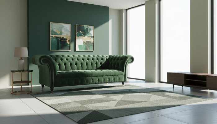 Chesterfield divani a 3 posti imbottiti divano divano suite Big Couchen