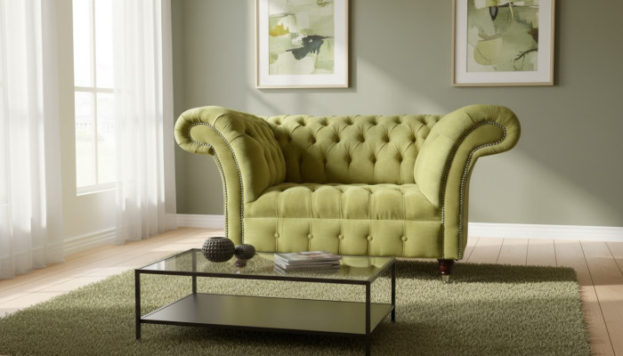 Chesterfield divano divano set 1,5 posti classico poltrona.