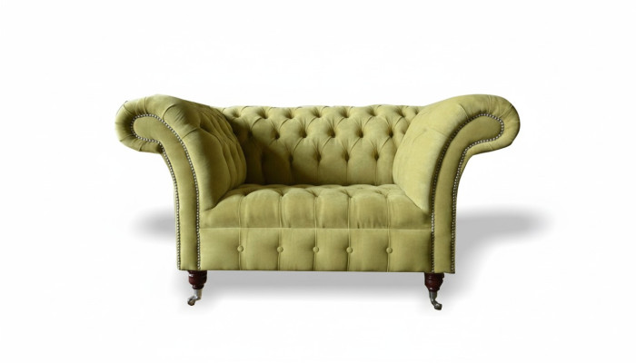 Chesterfield divano divano set 1,5 posti classico poltrona.