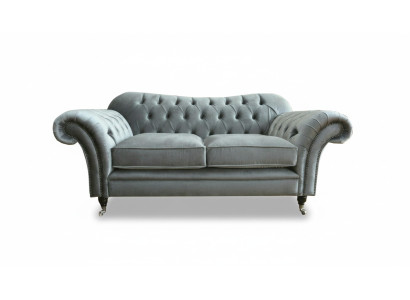 Divano in tessuto Chesterfield 2 posti Divano di lusso Divani imbottiti Design Divani in stoffa Nuovi