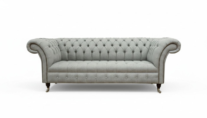 Chesterfield divano a 3 posti design divani imbottiti in tessuto textile