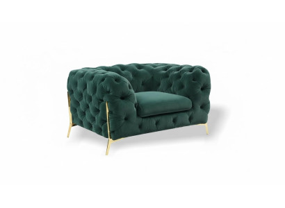 Chesterfield poltrona con braccioli poltrona 1 posto divano divano imbottito tessuto nuovo