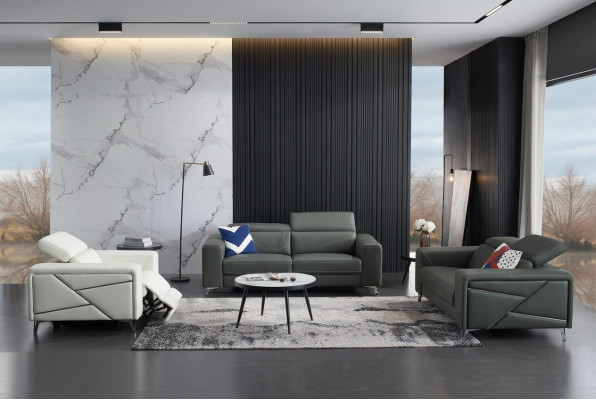 Set divano 3+2+1 posti in stile design, divano imbottito moderno di lusso nuovo.
