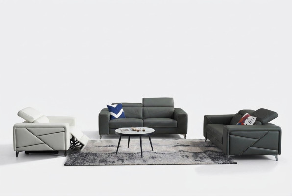 Set divano 3+2+1 posti in stile design, divano imbottito moderno di lusso nuovo.