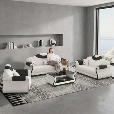 Set di divani 3+2+1 posti in tessuto moderno per divani design ensemble di divani imbottiti nuovi