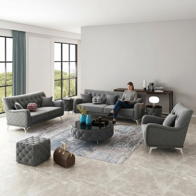 Set di divani 7 pezzi. Divano poltrona tavolino divano moderno divani in velluto nuovo