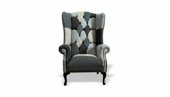 Lusso imbottito Classica poltrona Chesterfield 1 posto poltrona con schienale alto Singola Nuova