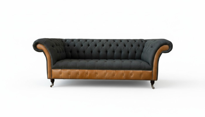 Tessuto divano 3 posti divano design divani divani divani divani Chesterfield grigi