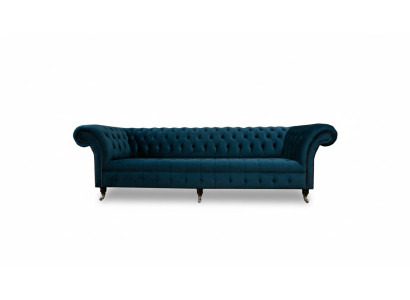 Divano moderno Chesterfield imbottito in tessuto design divano in tessamoderno 4 posti letto
