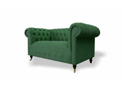 Chesterfield divano a 2 posti, design divano, divani imbottiti, divani in tessuto textile.