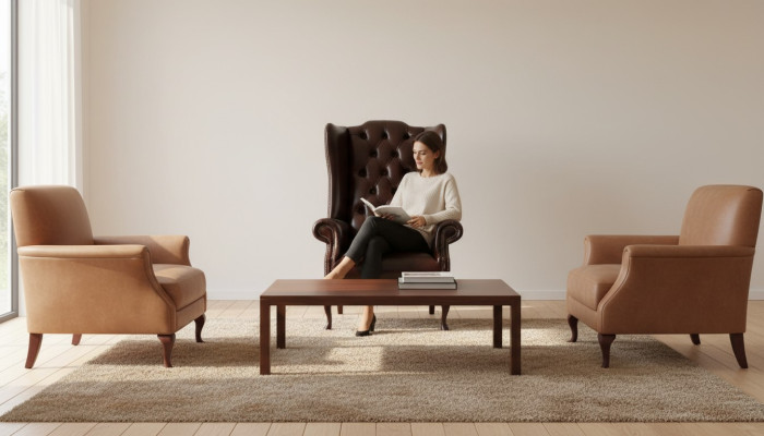 Chesterfield poltrona da orecchie divano imbottito stile antico poltrona sedia mobili classici