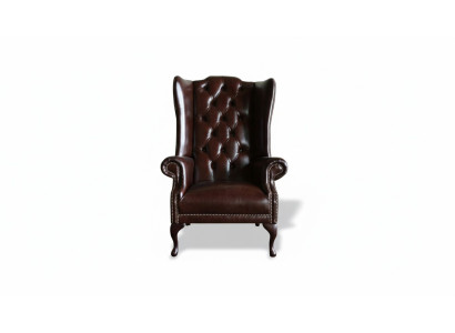Chesterfield poltrona da orecchie divano imbottito stile antico poltrona sedia mobili classici