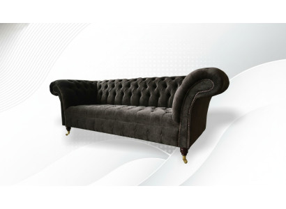Chesterfield Original Mobili Divano a 3 posti Tessuti in tessuto Nuovo