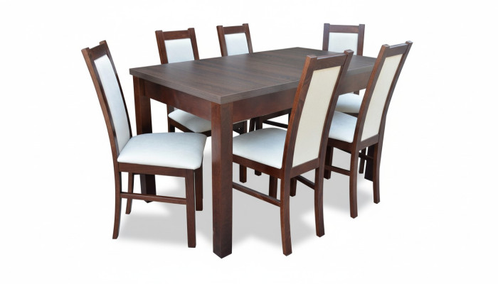Tavolo da pranzo di lusso con 6 sedie set da pranzo tavolo classico 7 pz set sedia