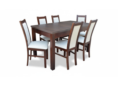Tavolo da pranzo di lusso con 6 sedie set da pranzo tavolo classico 7 pz set sedia