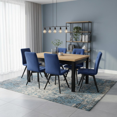 Tavolo da pranzo 6 sedie Set da pranzo Gruppo da pranzo Tavolo classico Set da 7 pezzi Sedia nuova