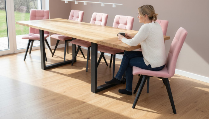 Tavolo da pranzo 6 sedie Set da pranzo classico 7 pezzi rettangolare tavolo sedia