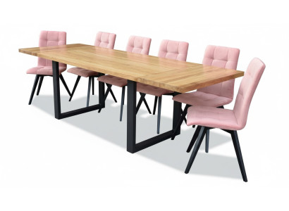 Tavolo da pranzo 6 sedie Set da pranzo classico 7 pezzi rettangolare tavolo sedia