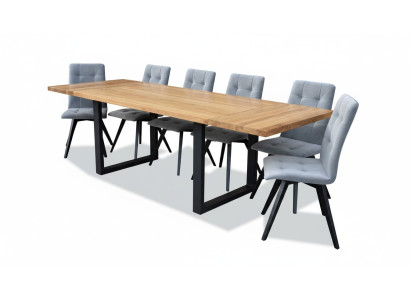 Tavolo da pranzo 6 sedie Set da pranzo classico da 7 pezzi rettangolare Tavolo Sedia