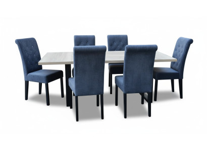 Tavolo da pranzo Set sala da pranzo Set Gruppo da pranzo Tavolo classico Set da 7 pezzi Sedia nuova 6x sedie