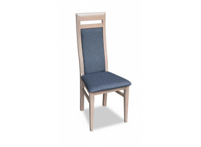Sedia da pranzo 1x poltrona poltrona sedia da pranzo legno imbottita sedia in legno nuova